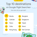 Google reveals the top ten destinations for Pinoy travelers