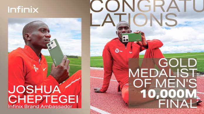 Infinix Celebrates Joshua Cheptegei’s Olympic Gold Medal Victory and Continued Partnership