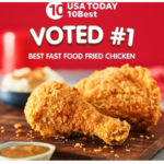 Jollibee Chickenjoy Voted Best Fast Food Fried Chicken by USA TODAY