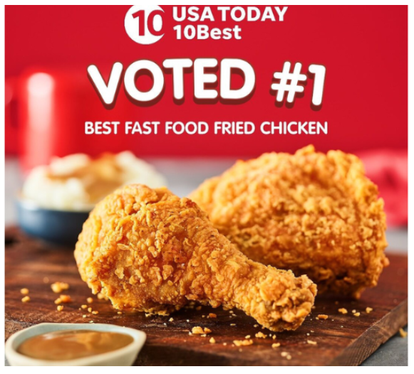 Jollibee Chickenjoy Voted Best Fast Food Fried Chicken by USA TODAY