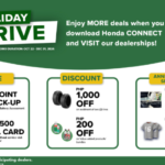Download Honda CONNECT Now to Avail Honda’s Holiday Drive Promo