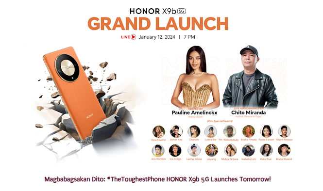 Magbabagsakan Dito: #TheToughestPhone HONOR X9b 5G Launches Tomorrow!